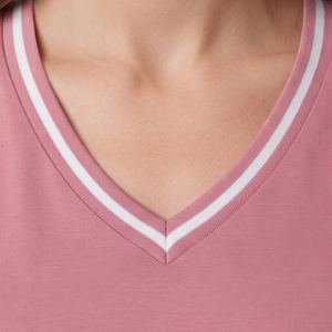 Women's V-Neck Baseball Jersey Sporty Printed Women's Baseball Jersey Summer Wear Women's Baseball Tee <b>Shirt</b> - Product Image 5