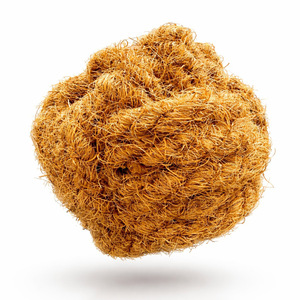 Juguetes masticables de fibra de coco para perros y gatos, cuerdas trenzadas de cáscara de coco, pelotas para la dentición de mascotas a bajo precio - Product Image 3
