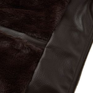 Hot Selling Warm Windproof American High Street Design Loose Fit Casual Leather <b>Jacket</b> for Men - Product Image 3