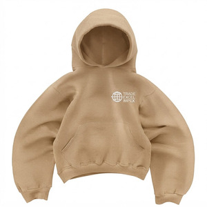 Sudadera con Capucha Gris para Hombre Trade Excel Impex, Sudadera Holgada de Forro Polar, Ropa Casual de Invierno, con Logotipo Estampado en la Parte Delantera y Bolsillo, 100% Algodón - Product Image 6