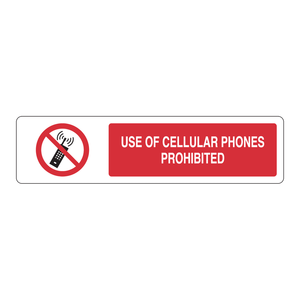 Panneau interdiction d'utiliser les téléphones portables Brady pour les laboratoires et les usines de production - Product Image 1