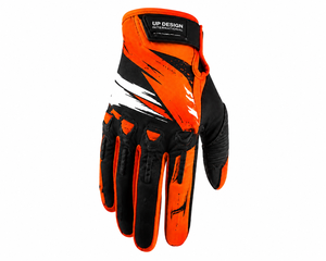Gants de motocross premium orange pour la moto, la course, la protection des doigts, équipement sportif antidérapant et respirant - Product Image 3