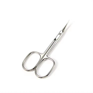 Ciseaux à cuticules en acier inoxydable de haute qualité, ciseaux à ongles courbés, ciseaux à ongles russes avec manche en plastique, logo personnalisé - Product Image 3