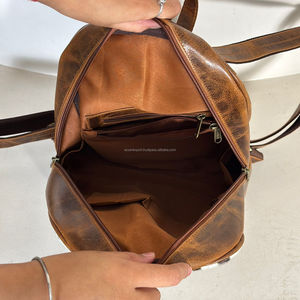 Premium Hair On Cowhide Leather <b>Backpack</b> Women Western <b>Backpack</b> Genuine Leather Travel Bags Stylish College Laptop <b>Backpack</b> - Product Image 6