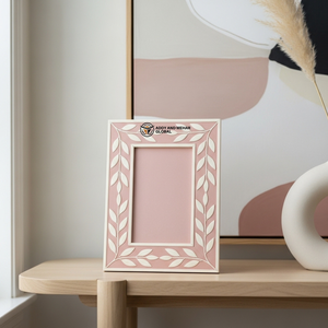 Blush Pink Decorative <b>Photo</b> <b>Frame</b> Elegant Pink <b>Wooden</b> <b>Photo</b> <b>Frame</b> - Product Image 1