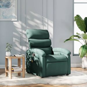 Sillón Reclinable de Masaje Verde Oscuro - Product Image 1