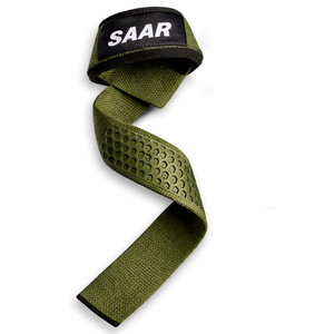 Sangles unisexes professionnelles en coton/polyester/néoprène vert olive, respirantes, réglables, antidérapantes, avec grip alvéolé, durables et rembourrées - Product Image 2