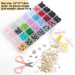 Perles en verre DIY pour la fabrication de bijoux, composants et accessoires - Product Image 2