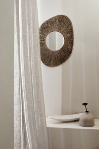 Natural Seagrass Sunburst Wall <b>Mirror</b> Handmade Woven Decorative <b>Mirror</b> for Modern Coastal Nordic Home Decor - Product Image 5