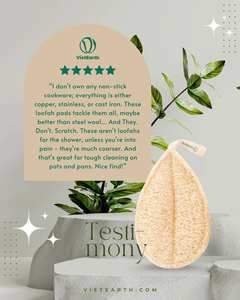 Éponge de bain en luffa luffa naturelle et écologique Made Fr Vietnam Soft Body Exfoliating Scrub for Men & Women Exfoliating - Product Image 6