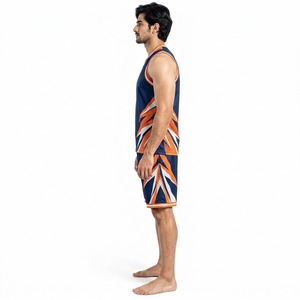 Conjunto de Uniforme de Baloncesto, Jersey Deportivo con Pantalones Cortos a Juego, Transpirable, Ligero, Ropa Deportiva para Equipo, Entrenamiento, Juego, Competencia, Práctica - Product Image 5
