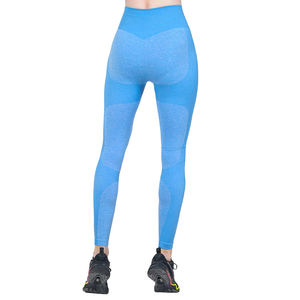 Leggings d'exercice taille haute, effet ventre plat, respirants, sans coutures, imprimé léopard, en spandex tricoté, longueur intégrale, tissu ultra doux - Product Image 4