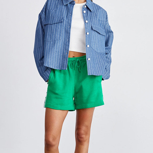 Nuevos Shorts de Verano para Mujer, Diseño Simple y Elegante con Rayas Laterales, Estilo Deportivo Informal, Buena Calidad y Precio Bajo al por Mayor - Product Image 6