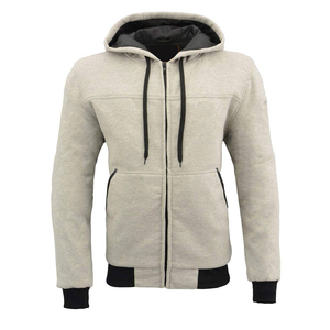 Sweat à capuche unisexe en molleton 100 % coton de haute qualité, style balaclava, fermeture éclair intégrale, respirant, style urbain, avec poche, pour homme, décontracté, printemps - Product Image 6
