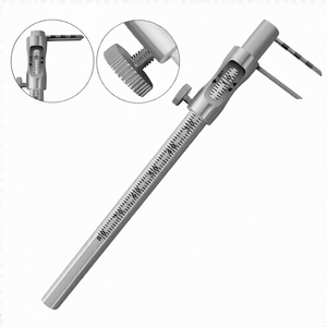 Calibrador deslizante Krekeler de 5″ recto de 0–80 mm – Instrumento de medición dental de precisión - Product Image 1