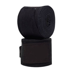 Custom Logo <b>Black</b> White Printed Gym Training Hand <b>Wraps</b> Breathable Cotton Spandex hand <b>wrap</b> for boxing - Product Image 4