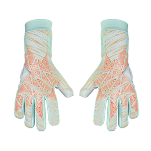Football Goalkeeper Gloves Full-Finger Non-Slip Breathable Finger Thumb Protection Adjustable Wrist <b>Strap</b> Pull-On Closure Unisex - Product Image 4