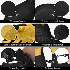 Gants de ski de qualité supérieure à prix abordable, vêtements de neige, gants de ski grande taille, faible MOQ, gants de ski en promotion - Product Image 6