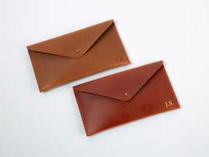 Système d'enveloppes à monnaie en cuir véritable personnalisé en gros, fournisseur d'usine, portefeuille B2B haut de gamme pour l'organisation de l'argent LCE-0043 - Product Image 6