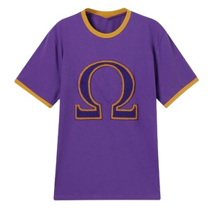 T-shirts Omega personnalisés, ajoutez vos logos d'entreprise personnalisés, t-shirts écologiques, t-shirts pour les sororités, les gymnases, les écoles, les campus, les collèges - Product Image 1