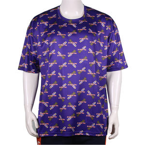 150 GSM 100% Poliéster Impresión digital de alta calidad Manga corta de gran tamaño para hombres para camisetas polo para uso en gimnasio o elecciones - Product Image 1