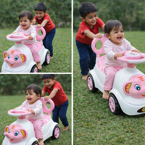 Jouet d'éléphant à chevaucher pour filles, éléphant en plastique élégant pour le jeu des enfants - Product Image 3