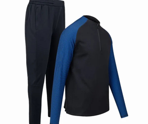 Clothing Manufacturers Custom 100% Cotton Heavyweight Oversized Zip up Hoodies Plain Sweatsuit Baggy <b>Pants</b> Tracksuits for Men - Product Image 2