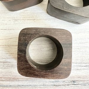 Natural Wooden Napkin <b>Ring</b> <b>Cheap</b> Price Elegant Napkin Holder <b>Rings</b> for Dining Table Wedding Party - Product Image 3