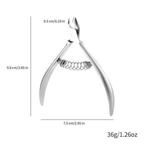 Coupe-ongles plat en acier inoxydable, lame droite, pointe acérée, durable, style simple, pour usage adulte - Product Image 5