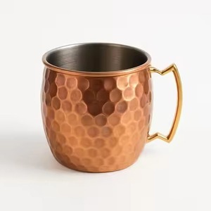 Exclusive <b>Copper</b> Moscow Mule Mug Handcrafted Drinkware <b>Cup</b> for Cocktail Bar Kitchen Restaurant Wedding Gift Set - Product Image 1