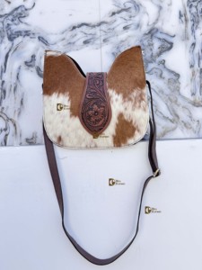 Bolso de mano único, hecho a mano, de cuero repujado, estilo gitano bohemio, de piel de vaca, recién llegado, hecho a mano, estilo occidental, elegante, multiusos. - Product Image 5