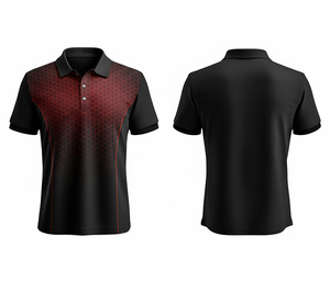 Polyester Full Sublimation Polo Shirt with UV Protection & Breathable Design for Men Women Youth Quick-Dry Dry-Fit Active Polo - Product Image 1