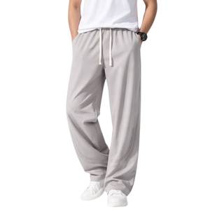 Pantalon de survêtement professionnel en polycoton pour homme, coupe large, tricoté, décontracté, OEM - Product Image 5