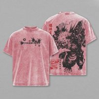 T-shirt vintage surdimensionné pour homme, imprimé sur mesure, design vierge, délavé à l'acide, 100% coton lourd (220g), anti-plis