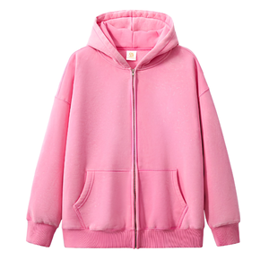 Sweat à capuche oversize vintage délavé à l'acide avec fermeture éclair frontale, en coton épais French Terry, effet vieilli et délavé par le soleil, respirant - Product Image 5