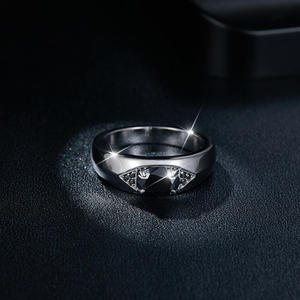 Marquise Cut Moissanite Saree <b>Ring</b> GRA Certified <b>Silver</b> Plated 925 Sterling <b>Silver</b> Inlay Trendy Hiphop Gemstone <b>Rings</b> Unisex <b>Men</b> - Product Image 4