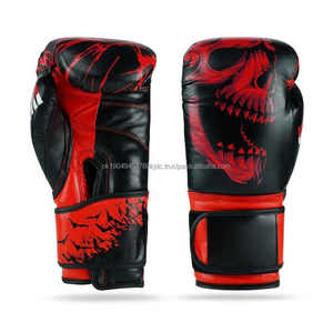 Custom Handmade Boxing <b>Gloves</b> New & Latest Designs Private Label Boxing <b>Gloves</b> PU Leather <b>PVC</b> Material Printed Pattern - Product Image 1