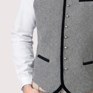 Chaleco Tradicional Bávaro Alemán de Alta Calidad para Hombre (Chaleco Trachten) Estilo Vintage Informal Servicio OEM - Product Image 5