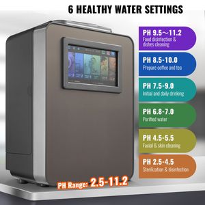 Depuratore d'Acqua Domestico a Idrogeno con 6 Impostazioni, Ionizzatore d'Acqua Alcalina pH 2.5-11.2, Filtrazione a U per Acqua Alcalina e Acida - Product Image 2