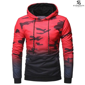Sweat à capuche pour homme 100 % coton écologique, impression par sublimation, vêtements de sport personnalisés, tenue de sport, hiver 2026 - Product Image 3