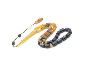 33 cuentas de oración de cuerno de gazela natural, Tasbih de cuerno de gazela de 33 cuentas, Tasbih musulmán - Product Image 5