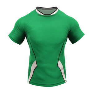 2026 Prix usine Faible MOQ Personnalisé 100% Polyester Respirant Séchage rapide Col en V Uniforme de rugby à manches courtes pour homme - Product Image 2