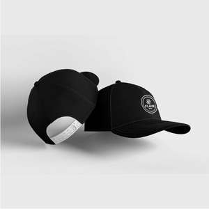 หมวกเบสบอลสีดำพรีเมียม – หมวกแบบ Snapback ปรับขนาดได้ พร้อมโลโก้ปักทรงกลม |   หมวกกีฬาและสตรีทแวร์แบบกำหนดเอง - Product Image 4
