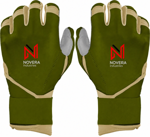 Guantes de Bateo de Béisbol NOVERA INDUSTRIES de Cuero Genuino, Ligeros y de Secado Rápido para Niños, Mano Derecha/Izquierda, Cierre de Gancho y Bucle - Product Image 5