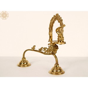 Brûleur d'encens serpent à cinq têtes de 10 pouces fait à la main et diffuseur d'aromathérapie fabriqué en Inde - Product Image 2