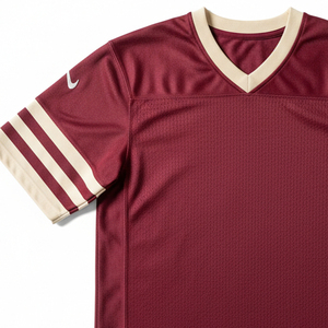 Camiseta de Fútbol Americano Sublimada Personalizada, Malla de Alta Densidad Transpirable, Ropa Deportiva Elástica, Uniforme de Juego para Equipos Adultos, Pantalones Cortos - Product Image 4