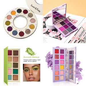 Palette de fards à paupières scintillants métalliques vegan à haute pigmentation, poudre minérale pressée, multicolores, sans cruauté - Product Image 1