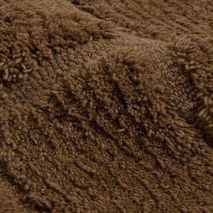 Tapis de sol marron minimaliste à motif géométrique moderne, tufté à la main, style neutre pour salon et chambre, décoration artisanale pour la maison - Product Image 4