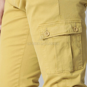 กางเกงคาร์โก้ผ้าแคนวาสทรงตรงสำหรับผู้ชาย สีพื้น น้ำหนักเบา สวมใส่สบาย สั่งผลิตจำนวนมาก ขายส่ง รับทำโลโก้ตามแบบ - Product Image 6
