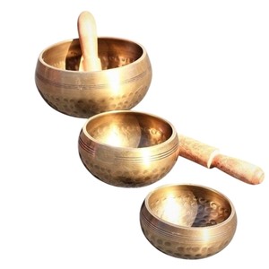 Ensemble de bols chantants tibétains faits à la main en bronze pur de haute qualité pour la méditation et la sonothérapie - Product Image 5